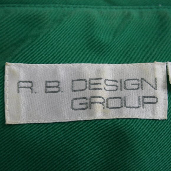 Vintage 80's R. B. Design Group Lime Green Poly Microfiber Midi Dress SZ 8 EUC - Picture 9 of 12